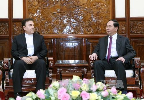 President Tran Dai Quang receives Iranian Ambassador to Vietnam  - ảnh 1